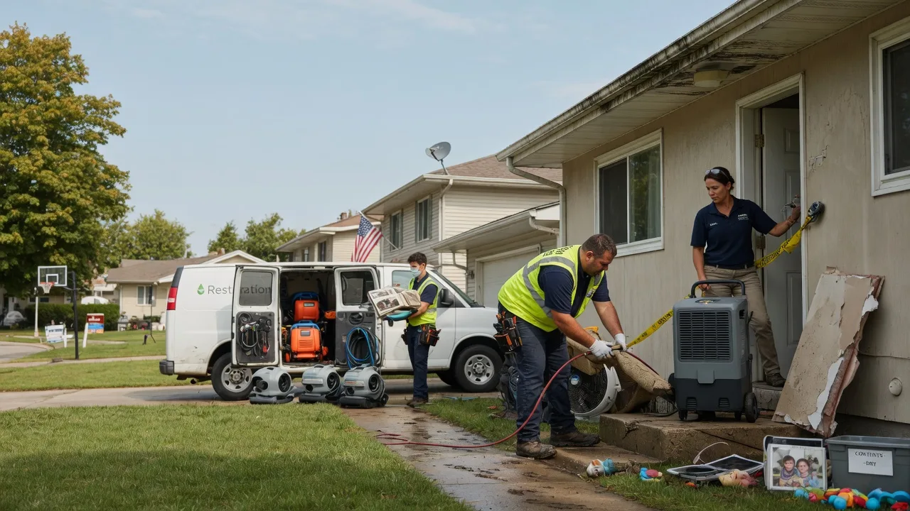 Water Damage Restoration in Harristown, IL near me